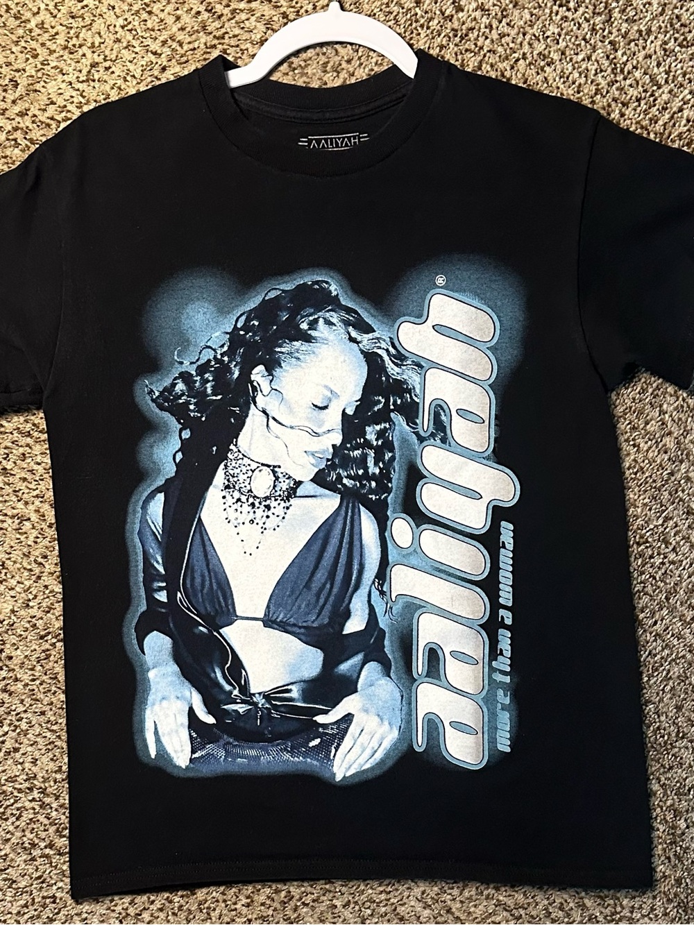 Aaliyah Graphic Tee - Black Short Sleeve Shirt
